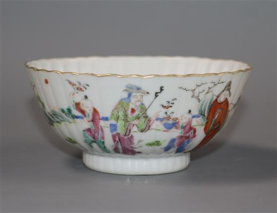 A Chinese 18th century dynasty famille rose bowl